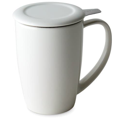 FORLIFE Curve Tall Tea Mug with Infuser and Lid