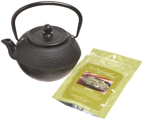 Primula Black Hammered Cast Iron Teapot, 36 oz.