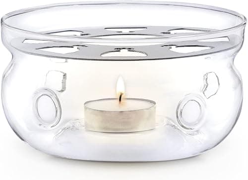 Teabloom Universal Glass Tea Warmer, 6 in.