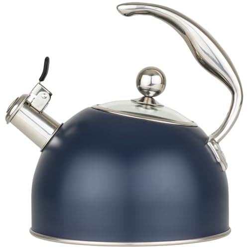 Viking 2.6-Quart Stainless Steel Whistling Kettle with 3-Ply Base